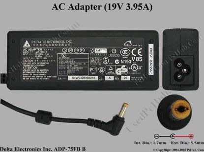 ADP-75FB B , Acer P/N: AP.T2301.001, APT2301001
