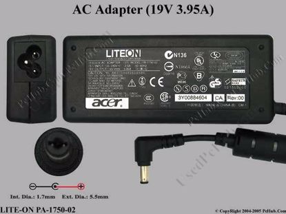 PA-1750-02 , Acer P/N: AP.T2303.001, AP.T2301.001