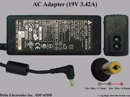 ADP-65DB, Acer P/N: 25.10110.001, 25.10110.111