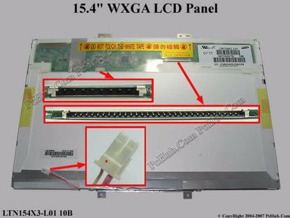 , LTN154X3-L0B-000 15.4 MicroScreen 15.4 LCD WXGA Mostrar Componente para ordenador portátil Mostrar, 39,1 cm