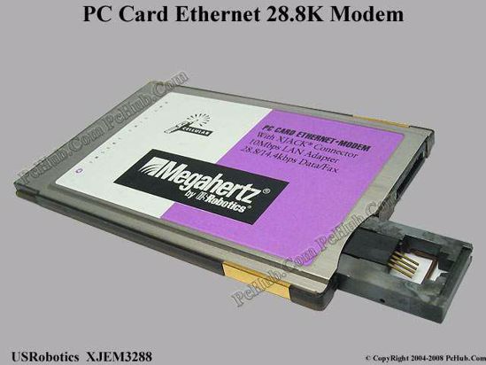 PC Card Ethernet Modem XJEM3288 XJEM3288 Card Ethernet + Modem. PcHub.com - Laptop parts , Laptop spares , Server parts & Automation