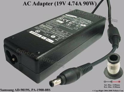 yan 19V 4.74A 90W Adapter Charger Power Supply Cord for HP PA-1650-02HC PA-1900-18H2