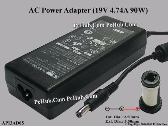 mains adapter replacement for ACBEL API5AD17 19V 4 pin power supply 