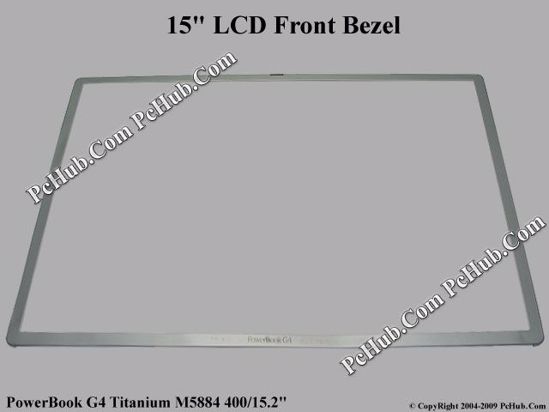 Picture of Apple PowerBook G4 Titanium M5884 400/15.2" LCD Front Bezel .