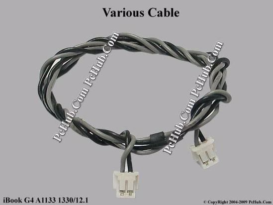 Picture of Apple iBook G4 A1133 1330/12.1 Various Item Various cable, 2-pin
