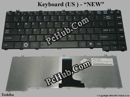 Picture of Toshiba Satellite L640 Series Keyboard US, "NEW" Black
