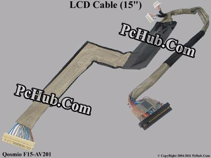 Picture of Toshiba Qosmio F15-AV201 LCD Cable (15") 15.0"