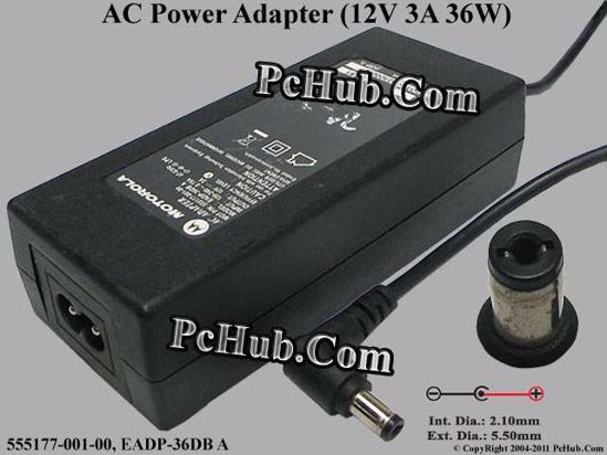Motorola 555177-001 AC Adapter Power Supply 12v 3a for sale online 