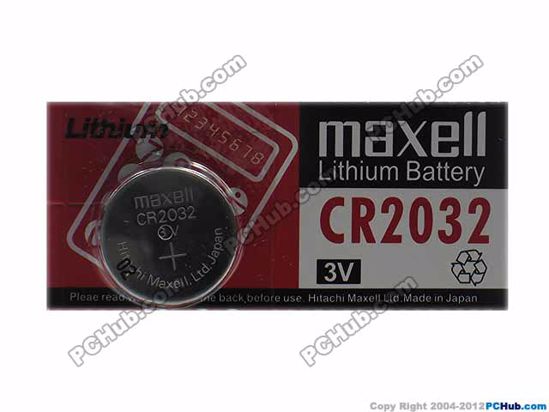 Lithium Button / Coin Cell Battery 65345- CR2032 Maxell Battery Battery ...