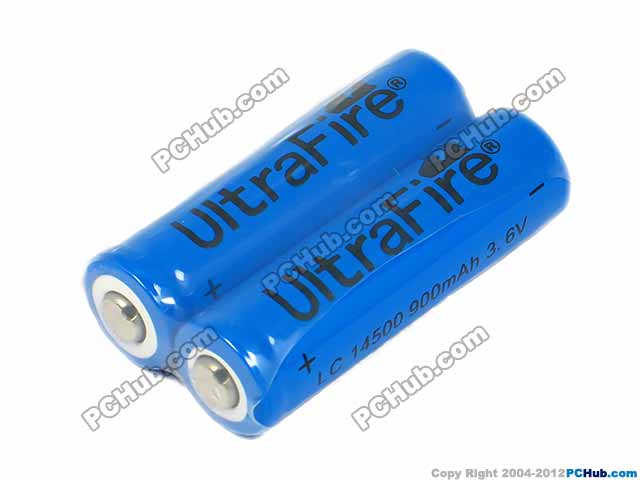 2 X LC 14500 Li-ion Rechargeable Battery 3.6V 900mAh Gift Battery  Rechargeable- Cylindrical.  - Laptop parts , Laptop spares ,  Server parts & Automation