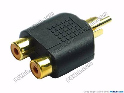 69903- Black / Gold Tone Plug