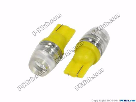 75729-T10. Wedge, 1W Yellow LED