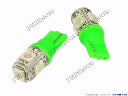 76806- Wedge. 5 x 5050 SMD Green LED