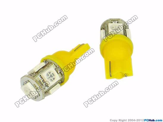 76807- Wedge. 5 x 5050 SMD Yellow LED