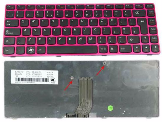 Picture of Lenovo IdeaPad Z370 Keyboard US, "NEW", Flamingo Pink