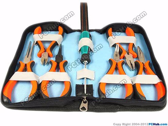 6 x Pliers and 1 x Cross screw driver