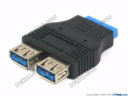 To Two USB 3.0 Ports. Black 