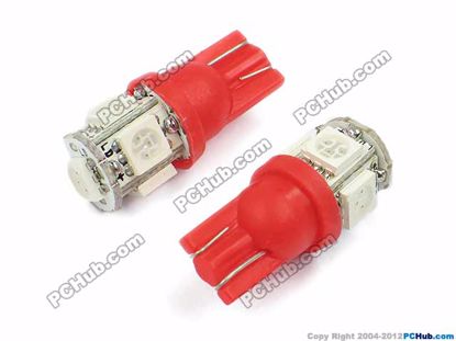 T10. 5x5050 SMD Red LED 