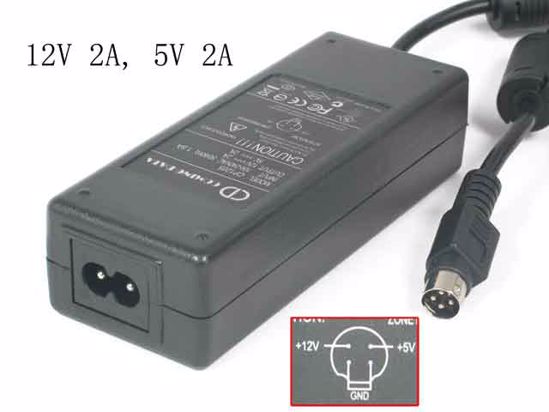 6-Pin 5V12V/2A AC Adapter for COMING DATA CP1205 Power Supply Cord Charger PSU 
