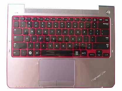 Picture of Samsung Laptop NP530U3C ( 530U3C ) Mainboard - Palm Rest Palm Rest Casing (with Touchpad, Keyboard), Pink c