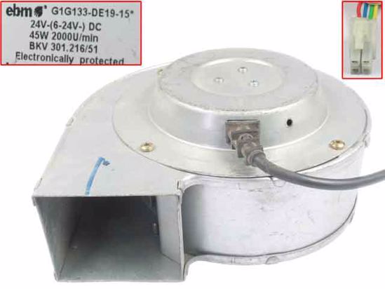 EBM Papst Lüfter G1G133-DE19-15 2000U/Min Zuluft Turbo Zentrifugal Ventilator 
