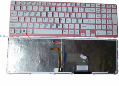Picture of Sony Vaio SVE17 Series Keyboard US, Backlit, Pink