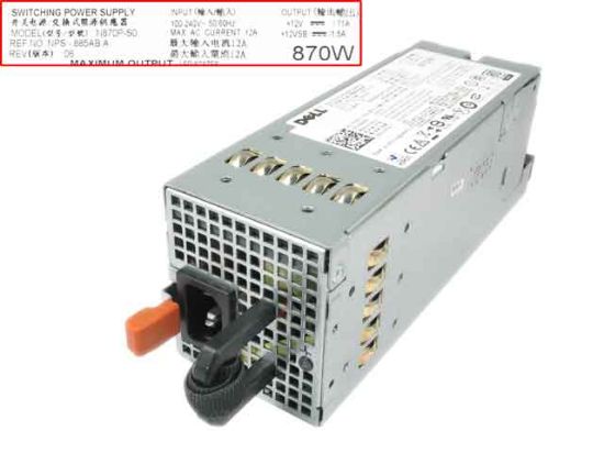 Dell PowerEdge R710 Server - Power Supply 870W, N870P-S0, NPS-885AB A,  0YFG1C