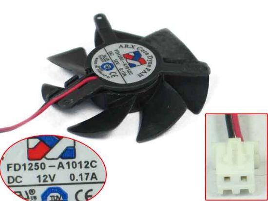 FOR ARX FD1250-A1012C 12V 0.17A graphics card cooling fan 