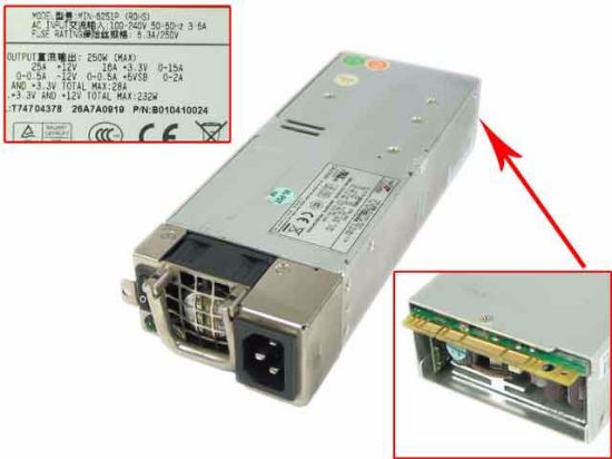 Details about   1pcs Used MIN-6251P 250W Power Supply 