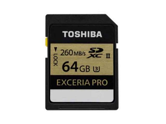 64GB SDXC Card, 260MB/s UHS-II U3 SDXC64GB, EXCERIA PRO, SDXU