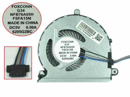 FOXCONN G34 NFB76A05H FSFA15M DC 5V 0.5A Cooling Fan 
