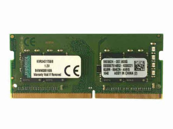 8GB, DDR4-2400, PC4-2400T KVR24S17S8/8 Kingston KVR24S17S8/8 Laptop DDR4-2400. PcHub.com