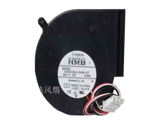 NEW NMB-MAT 97mm x 33mm Blower Fan 24V DC 3 Pin Connector 09533GA-24M-AT 