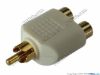69907- White / Gold Tone Plug