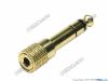 69891- TRS Stereo. Gold Tone Alloy Plug / Handle