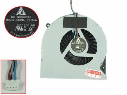 Delta Electronics KSB0705HA-A Cooling Fan  -BL68, DC5V 0.60A, Bare