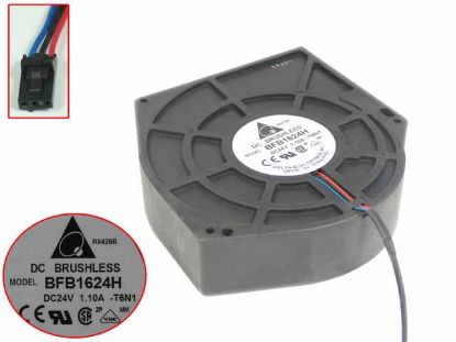 Delta Electronics BFB1624H  Server - Blower Fan -T6N1, bw160x160x40mm, 3-wire, DC 24V 1.10A,