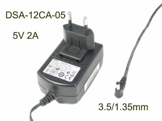 DVE DSA-12CA-05 AC Adapter 5V-12V 5V 2A, 3.5/1.35mm, EU 2P