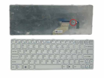 Picture of Sony Vaio SVE11 Series Keyboard 149036811US, White "New"