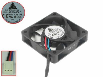 Picture of Delta Electronics AFB0605LC Server - Square Fan R00, sq60x60x13mm, w80x3x3, 5V 0.18A