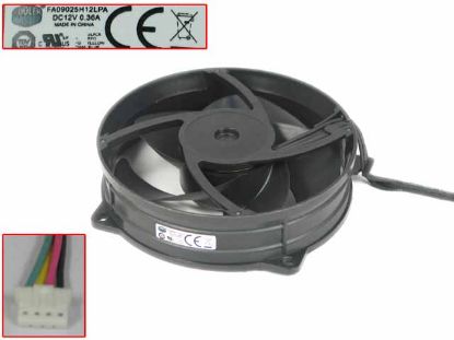 Picture of Cooler Master FA09025H12LPA Server - Round Fan 12V 0.36A, 97X97X25MM