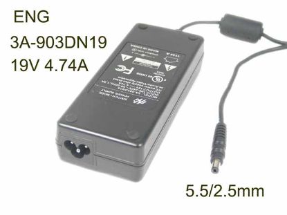 Picture of ENG 3A-903DN19 AC Adapter- Laptop 19V 4.74A, 5.5/2.5mm, 3-Prong
