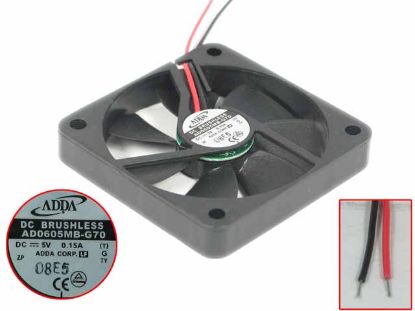 Picture of ADDA AD0605MB-G70 Server - Square Fan (T),G, sq60x60x10mm, 2-wire, DC 5V 0.15A