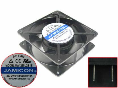 Picture of Jamicon KA1238L2B1E Server - Square Fan Steel, sq120x120x38mm, 2-wire, AC 220V 0.10A