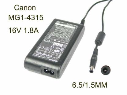 Picture of Canon MG1-4315 AC Adapter 13V-19V 16V 1.8A, 6.5/1.5mm with pin, 2-Prong