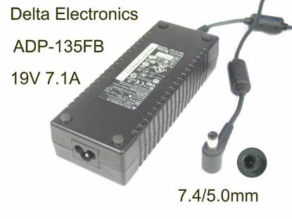 Picture of Delta Electronics ADP-135FB AC Adapter- Laptop 19V 7.1A, 7.4/5.0mm WP, 3P, New