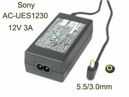 Picture of Sony AC Adapter (Sony) AC Adapter 5V-12V 12V 3A, 5.5/3.0mm WP, 2P
