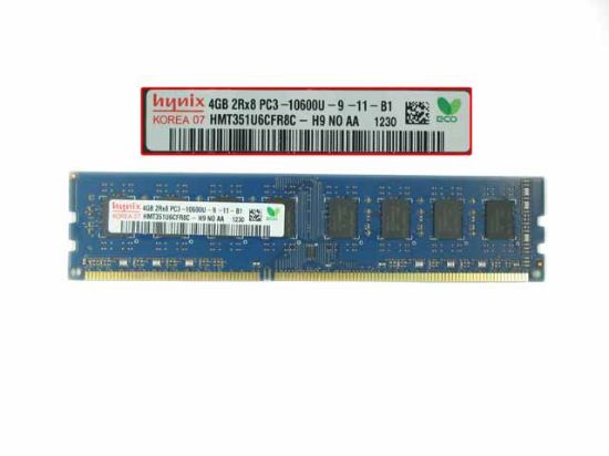 Picture of Hynix HMT351U6CFR8C-H9 Desktop DDR3-1333 4GB, DDR3-1333, PC3-10600, HMT351U6CFR8C-H9