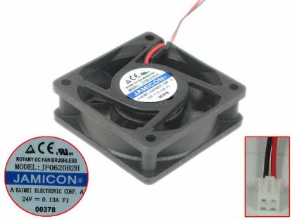 Picture of Jamicon JF0620B2H Server - Square Fan JF0620B2H, DC 24V 0.13A