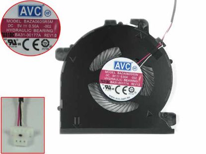 Picture of AVC BAZA0605R5M Cooling Fan  DC5V 0.50A, Bare Fan, BA31-00177A, New